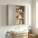 Badeværelsesvægskab Sonoma eg 40 x 14 x 70 cm Konstrueret træ