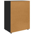 Opbevaringsskabe Sort 80 x 48 x 105 cm Konstrueret træ