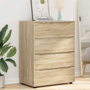 Opbevaringsskabe Sonoma eg 80 x 48 x 105 cm Konstrueret træ