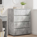 Opbevaringsskabe Beton Grå 80 x 48 x 105 cm Konstrueret træ