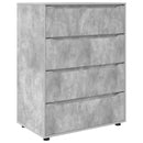Opbevaringsskabe Beton Grå 80 x 48 x 105 cm Konstrueret træ