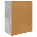 Opbevaringsskabe Beton Grå 80 x 48 x 105 cm Konstrueret træ