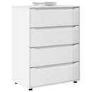 Opbevaringsskabe Høj gloss hvid 80 x 48 x 105 cm