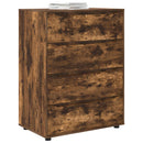 Opbevaringsskabe Røget eg 80 x 48 x 105 cm Konstrueret træ