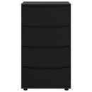 Opbevaringsskabe Sort 60 x 48 x 105 cm Konstrueret træ