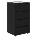 Opbevaringsskabe Sort 60 x 48 x 105 cm Konstrueret træ