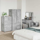 Opbevaringsskabe Beton Grå 60 x 48 x 105 cm Konstrueret træ