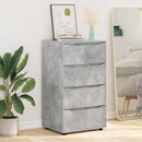 Opbevaringsskabe Beton Grå 60 x 48 x 105 cm Konstrueret træ