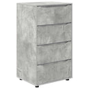 Opbevaringsskabe Beton Grå 60 x 48 x 105 cm Konstrueret træ