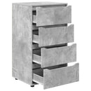 Opbevaringsskabe Beton Grå 60 x 48 x 105 cm Konstrueret træ