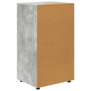 Opbevaringsskabe Beton Grå 60 x 48 x 105 cm Konstrueret træ