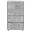 Opbevaringsskabe Beton Grå 60 x 48 x 105 cm Konstrueret træ