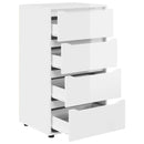 Opbevaringsskabe Høj gloss hvid 60 x 48 x 105 cm