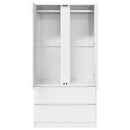 Garderobeskab med dør Hvid 79,5 x 49 x 156 cm Konstrueret træ