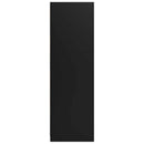 Garderobeskab med dør Sort 79,5 x 49 x 156 cm Konstrueret træ