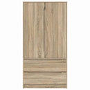 Garderobeskab Sonoma eg 79,5 x 49 x 156 cm Konstrueret træ