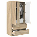 Garderobeskab Sonoma eg 79,5 x 49 x 156 cm Konstrueret træ