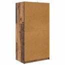 Garderobeskab Gammelt træ 79,5 x 49 x 156 cm Konstrueret træ