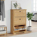 Skostativ BODO Honningbrun 80 x 35 x 118 cm Konstrueret træ
