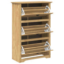 Skostativ BODO Honningbrun 80 x 35 x 118 cm Konstrueret træ