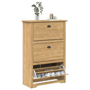 Skostativ BODO Honningbrun 80 x 35 x 118 cm Konstrueret træ