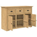 Sideboard BODO Honningbrun 115,5 x 44 x 80 cm Konstrueret træ