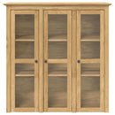 Skab med Glasdøre BODO Honningbrun 115,5 x 38,5 x 117,7 cm