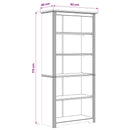 Bogreol BODO Honningbrun 82 x 40 x 173 cm Konstrueret træ