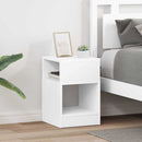 Endebord 2 pcs Hvid 30,5 x 30 x 45 cm Konstrueret træ