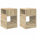 Endebord 2 pcs Sonoma eg 30,5 x 30 x 45 cm Konstrueret træ