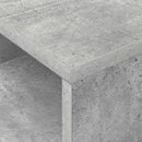 Endebord 2 stk. Beton Grå 30,5 x 30 x 45 cm Konstrueret træ