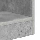 Endebord 2 stk. Beton Grå 30,5 x 30 x 45 cm Konstrueret træ