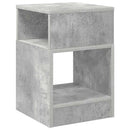 Endebord 2 stk. Beton Grå 30,5 x 30 x 45 cm Konstrueret træ