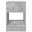 Endebord 2 stk. Beton Grå 30,5 x 30 x 45 cm Konstrueret træ