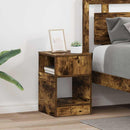 Endebord 2 pcs Røget eg 30,5 x 30 x 45 cm Konstrueret træ