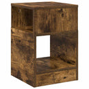 Endebord 2 pcs Røget eg 30,5 x 30 x 45 cm Konstrueret træ