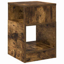 Endebord 2 pcs Røget eg 30,5 x 30 x 45 cm Konstrueret træ