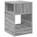 Endebord 2 pcs Grå Sonoma 30,5 x 30 x 45 cm Konstrueret træ