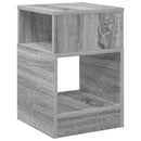 Endebord 2 pcs Grå Sonoma 30,5 x 30 x 45 cm Konstrueret træ