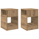 Endebord 2 pcs Artisan Egetræ 30,5 x 30 x 45 cm Konstrueret træ
