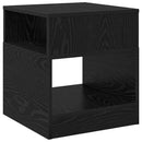 Endebord 2 pcs Sort eg 40,5 x 40 x 45 cm Konstrueret træ