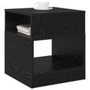 Endebord 2 pcs Sort eg 40,5 x 40 x 45 cm Konstrueret træ