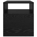 Endebord 2 pcs Sort eg 40,5 x 40 x 45 cm Konstrueret træ
