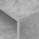 Endebord 2 pcs Beton Grå 40,5 x 40 x 45 cm Konstrueret træ