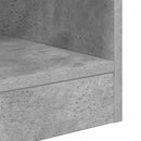 Endebord 2 pcs Beton Grå 40,5 x 40 x 45 cm Konstrueret træ