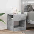 Endebord 2 pcs Beton Grå 40,5 x 40 x 45 cm Konstrueret træ