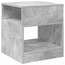 Endebord 2 pcs Beton Grå 40,5 x 40 x 45 cm Konstrueret træ