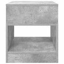 Endebord 2 pcs Beton Grå 40,5 x 40 x 45 cm Konstrueret træ