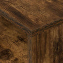 Endebord 2 stk. Røget eg 40,5 x 40 x 45 cm Konstrueret træ