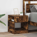 Endebord 2 pcs Røget eg 40,5 x 40 x 45 cm Konstrueret træ